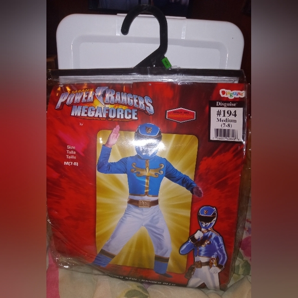 Saban's Blue Power Rangers Megaforce Costume with mask NEW Medium boys 7/8 - Picture 1 of 6
